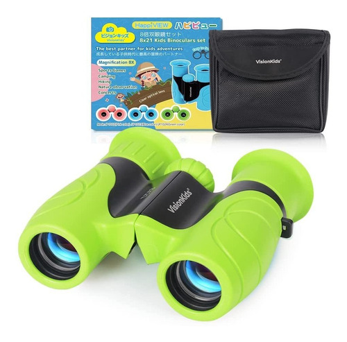 Binoculares Para Ninos 8x21 Bak4 Hd | Visionkids / Verde