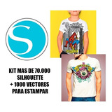 70.000 Vectores Cameo Silhouettte +1000 Vect Para Estampado