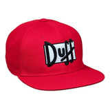 Gorra Duff Bordado 3d Visera Plana.