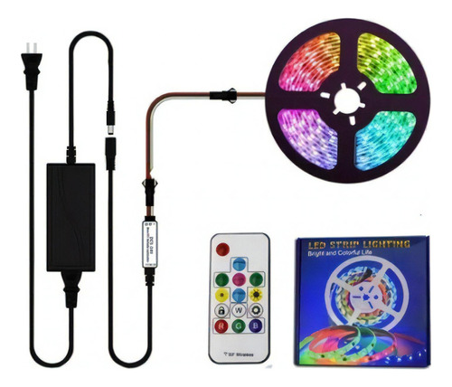  Tira Led Rgb Pixel 5050 - Mayorled -  Kit Completo Con Fuente Y Control 