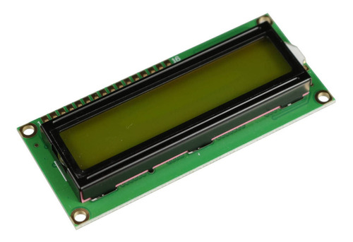 Display Lcd 16x2 5v Hd44780 Backlight Verde E Letras Pretas