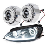 Lupas Proyectores Led Bixenon Ojos De Angel Faros Universal