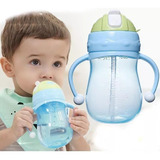 Vaso Pitillo Entrenador Antiderrame Bebe Con Tapa  10 Onzas 