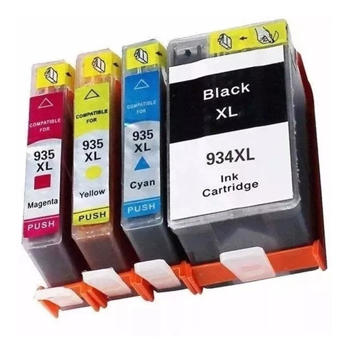 Kit 04 Tinta Para Hp Officejet 6230 6830 Mod. 934xl E 935xl 