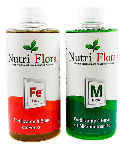 Kit 2 Fertilizantes Ferro Fe2 + Micro-nutrientes 500ml Cada 
