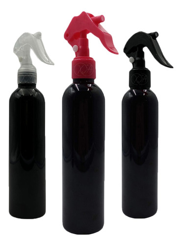  Envase Atomizador 250ml Negro Con Mini Trigger Negro X 100