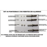 Kit 4 Ponteiras + 500 Rebites Lentilha - Cutelaria