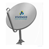 Antena Digital Chapa Parabólica Vivensis 60cm Ku Ou Sem Logo