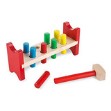 Brinquedo De Madeira Pound-a-peg Deluxe Da Melissa & Doug Co