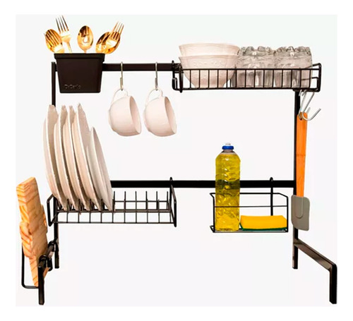 Cozinha Suspensa Modular Autosustentável Escorredor 20 Peças