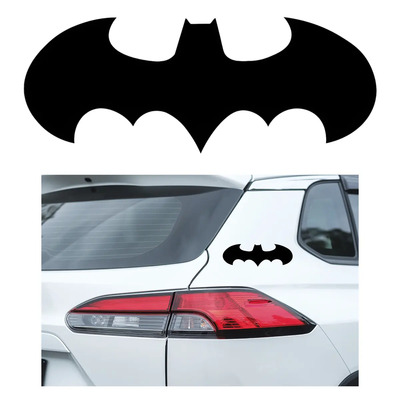 Calcomania Batman Sticker Vinil Decorativo Auto Moto Suv Camioneta Universal Negro