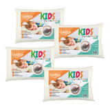 Kit 4 Travesseiros Infantis Kids Nasa Cor Branco
