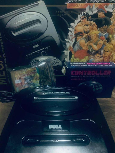 Mega Drive 3 Na Caixa Repro + Game