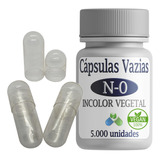 Cápsulas Vazias Vegetal Veganas Incolor Nº0 - 5.000 Unidades