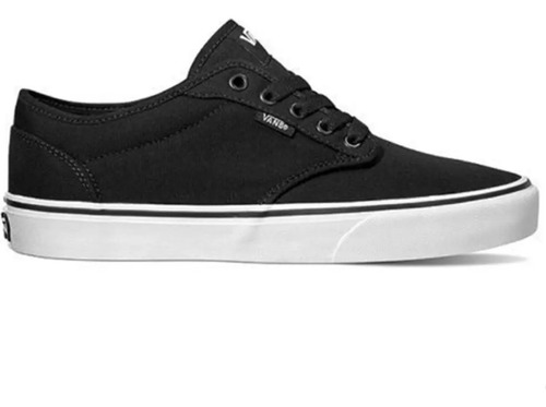 Tenis Vans Atwood Canvas Negro Blanco Para Hombre Originales | Envío gratis