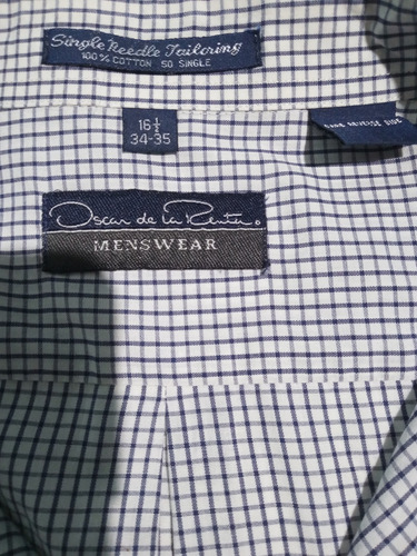 Camisa Oscar De La Renta Nueva Talle L