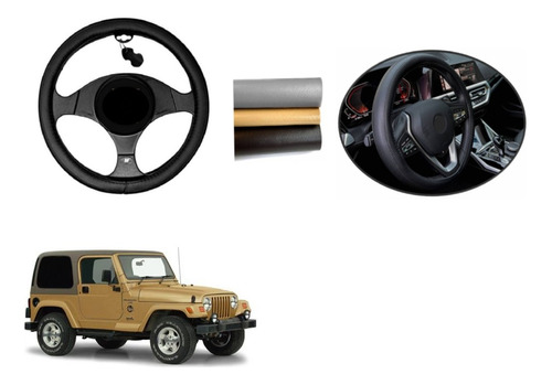 Funda Cubre Volante Cuero Jeep Wrangler Tj 1997 - 2005 2006