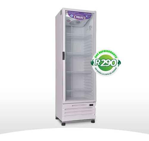 Heladera Exhibidora Vertical Con Luz 470lts Inelro Mt470