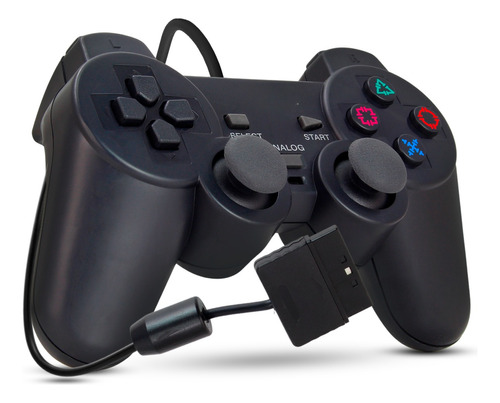 Controle Ps2 Ps1 Joystick Com Fio Analógico Plug And Play