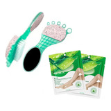 Set Pedicuria 4 En Uno Piedra Pomez + 2 Mascarillas Pies