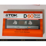 Tdk D60 Cassette Virgen Vintage 1982 Made In Japan