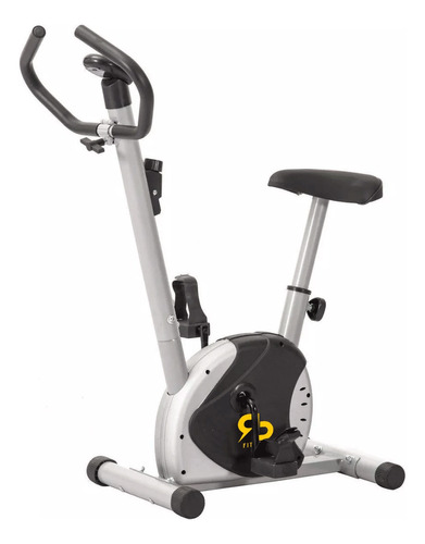 Bicicleta Ergométrica Spinning Academia Preta E Cinza Cor Preto/cinza