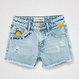 Desigual Shorts Denim Algodón Niña Talla 9/10 Smile 