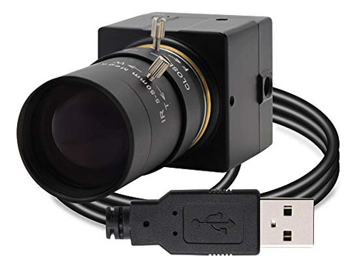 Cámara Usb 5-50mm Lente Varifocal Webcam Alta Velocidad Vga