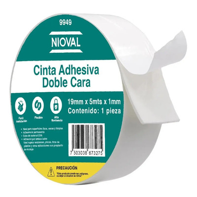Cinta Doble Cara De 19 Mm X 5 M | MercadoLibre