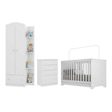 Quarto Infantil Completo Multimóveis Fg3033 Branco/colorido