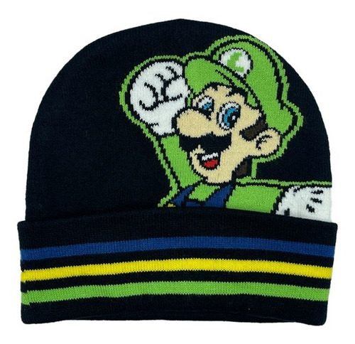 Gorro Beanie Super Mario Bros Luigi Nintendo Original Frío