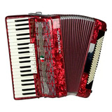 Acordeon Cadenza Cd 120/41 Vermelha