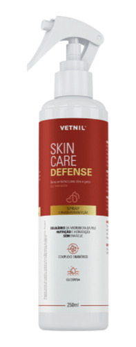 Vetnil Skin Care Defense Spray 250ml Nutrição E Hidratação