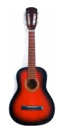 Guitarra Criolla Mini Niño Roja Nj Radalj + Funda Oferta!!!