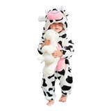 Mameluco Disfraz Para Bebé En Figura De Vaca Cómodo Suave