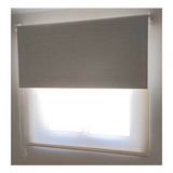 Cortina Doble Visillo Mas Blackout De 100x200 Blanca Y Beige