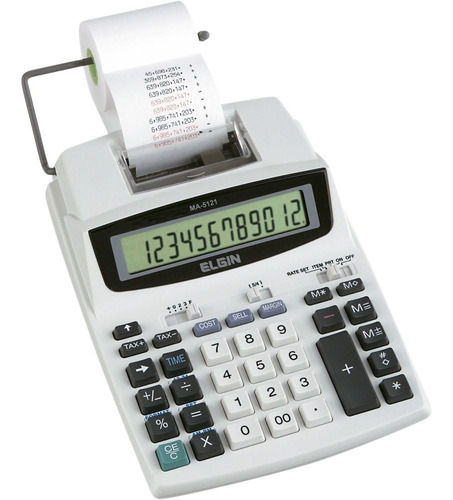 Calculadora De Mesa Elgin Ma 5121 12 Dígitos Com Bobina