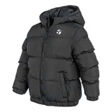 Campera Con Capucha Topper Puffer Men Iii Negro Gris Hombre