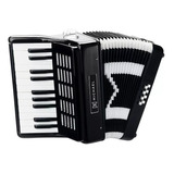 Acordeon Michael Acm0822 Spb 08 Baixos Preto Com Alças + Bag