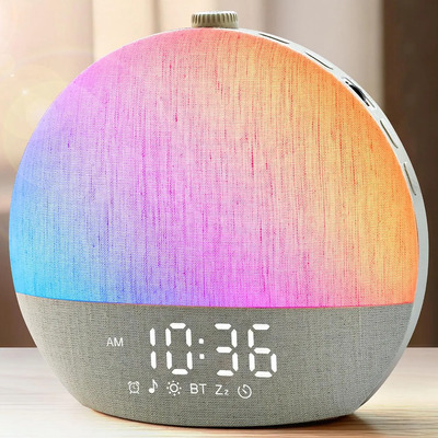 Reloj Despertador Amanecer De 9 Colores, Adecuado Como Regal