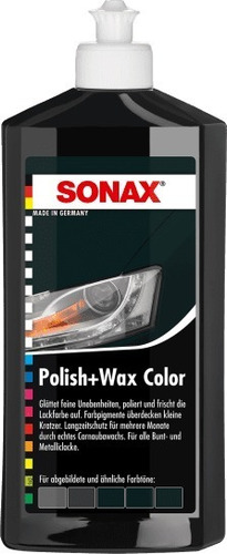Sonax Polish Wax P/color,blanco,negro,gris,rojo,azul,verde