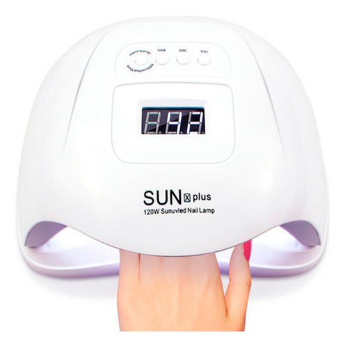 Cabine Sun X Plus Led Uv 120w Hibrida Acrigel Unha Gel