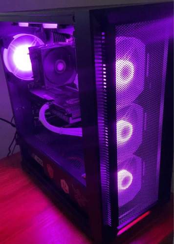 Gabinete Gamer + 6x Fans Rgb Coolmoon