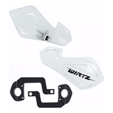 Cubremanos Shock Flotantes Enduro Cross Atv Blanco Wirtz