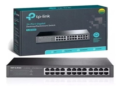 Switch Tp Link Tl-sg1024d 24 Puertos 10/100/1000 Rack Full