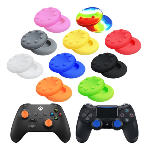 250 Gomas Joystick Silicón Para Ps4 Xbox X S Ps5 Ps3 Control