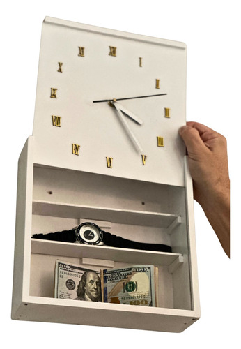 Reloj Caja Fuerte Cofre Escondite Guarda Dinero Valores Joya