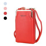 Cartera De Cuero Para Mujer,bolsa Crossbody Para Celular