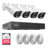 H.view 8ch 4k Nvr 6tb, 8ch 4k Sistema De Camara De Seguridad