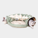 Leftstarer Tnel Plegable 2 En 1 Para Cama De Gato Interior Y